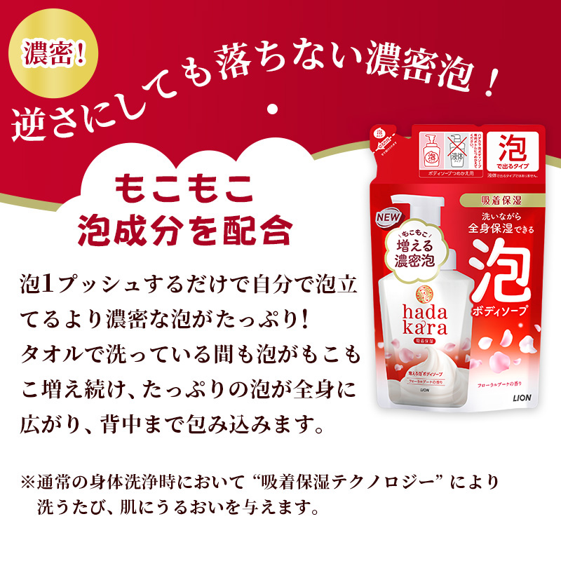 兵庫県小野市のふるさと納税 hadakara（ハダカラ）オリジナルセット 泡タイプ つめかえ用×10袋 [ ライオン LION ボディソープ ]