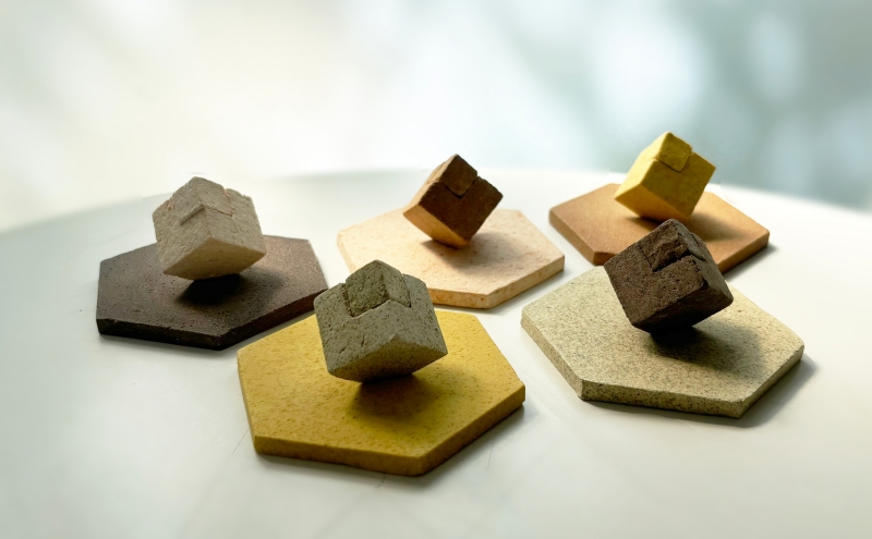 ディフューザー AROMA Cube Tilt（アロマストーンディフューザー） アロマストーン アロマ オブジェ コーヒーかす みかんの皮 にんじん皮 えごま搾りかす たまねぎ皮 茅ヶ崎市 神奈川県