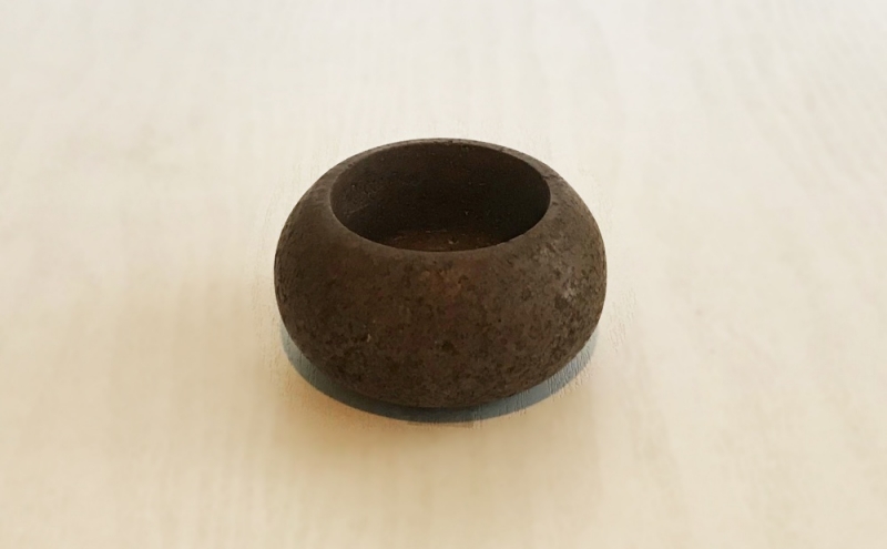 キャンドルホルダー COFFEE STONE Round Pot（キャンドルホルダー） キャンドル お香灰 香炉 プランター 消臭機能 玄関 トイレ インテリア 茅ヶ崎市 神奈川県
