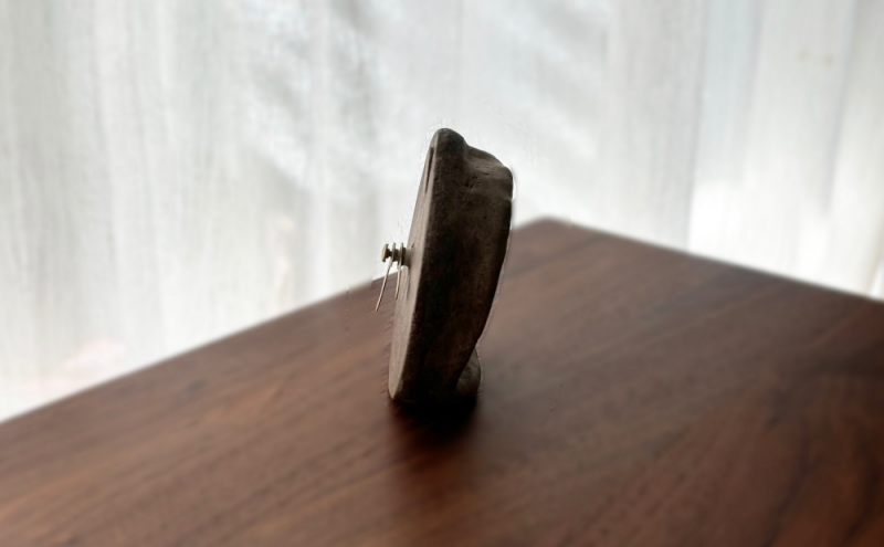 時計 COFFEE STONE 置き時計（Oval） 置き時計 ナチュラル 楕円形 インテリア コーヒー豆 デザインパーツ CASCARA コーヒー豆の果皮 茅ヶ崎市 神奈川県