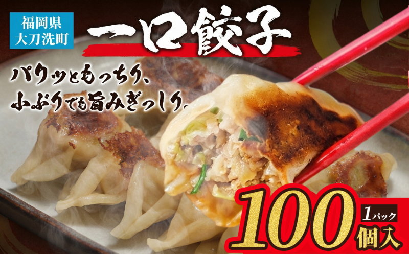 大刀洗 一口餃子 100個 特製たれ セット【ふるさと納税限定】 餃子
