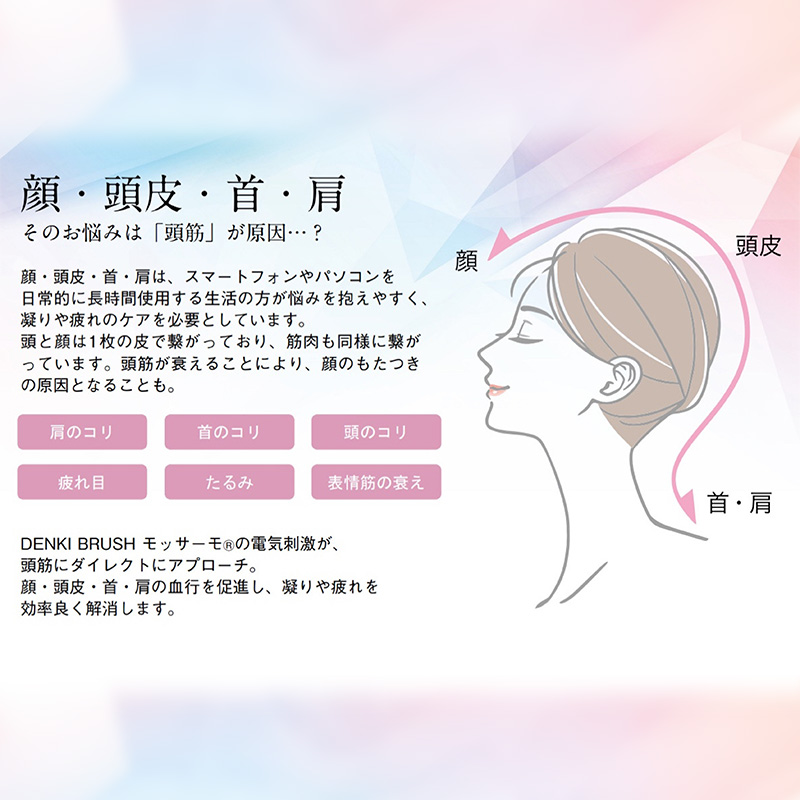 デンキブラシ モッサーモ 電気ブラシ 軽量 頭皮ケア ブラシ 頭皮