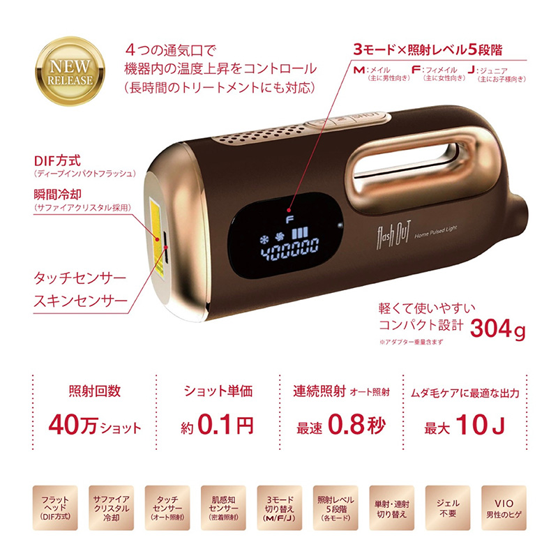 家庭用脱毛器 ジュピター フラッシュアウト 脱毛器 光脱毛 光脱毛器 男女兼用 家庭用脱毛器全身 家庭用脱毛 脱毛 ホームケア フラッシュ脱毛器 電動 電化製品 美容 美容グッズ 美容機器 宮城 宮城県 岩沼市