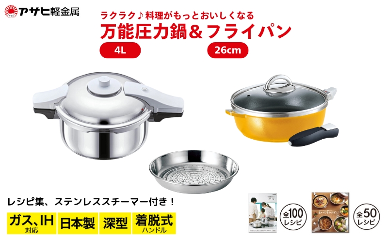 期間限定寄附額 [ ゼロ活力なべ パスカル(R) オールパンゼロ(26)マンゴー ステンレススチーマー ] アサヒ軽金属