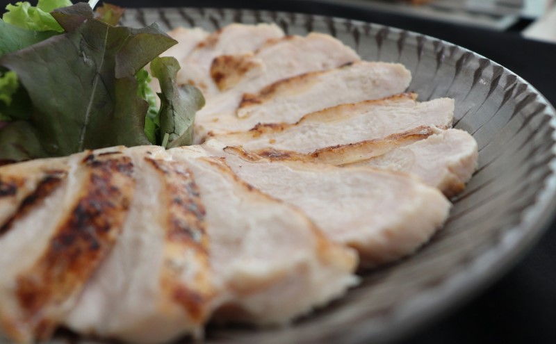 手焼き はかた地どり 炭火焼 ローストチキン 約2kg (8～12パック) 高たんぱく 低脂質 鶏むね肉
