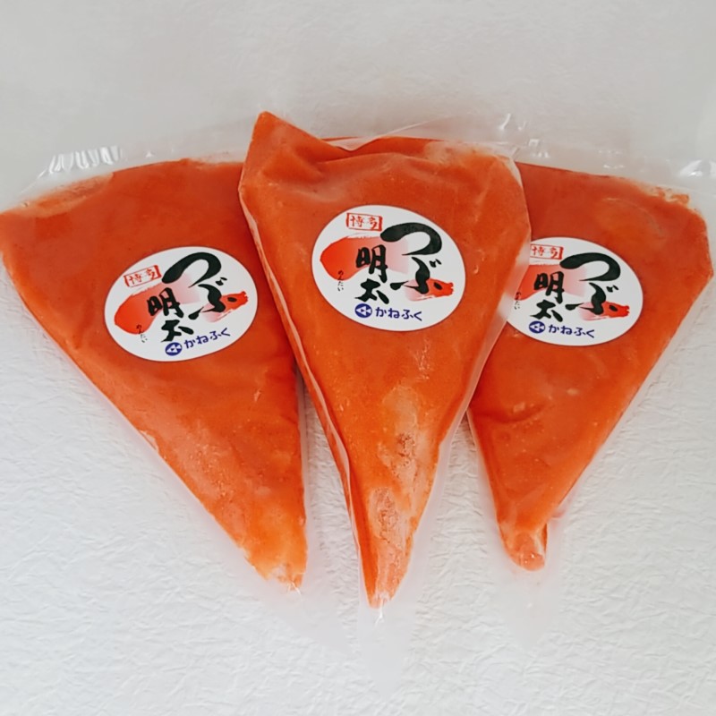 かねふく 絞って使える 「 つぶ明太 」 計1.5kg (500g×3袋) 明太子 めんたいこ