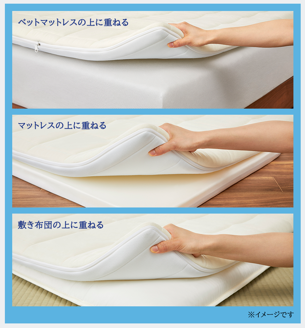 エアウィーヴ スマート02 シングル 寝具 マットレストッパー マットレスパット マットレス コンパクト オールシーズン対応 ぐっすり ホテル 安眠 快眠 健康 高反発 高品質 腰 肩 熟睡 寝心地 新生活 洗える 洗濯可 送料無料 体圧分散 大人気 妊婦 赤ちゃん