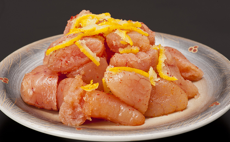 博多辛子明太子 ゆず皮入り一口カット(500g)＋ばらこボトル(230g) ゆず明太 柚子 ユズ めんたいこ 切子バラコ バラ子 チューブ 絞る 家庭用 訳あり 明太子 からし明太子 明太パスタ 冷凍 福岡県 大刀洗町 送料無料