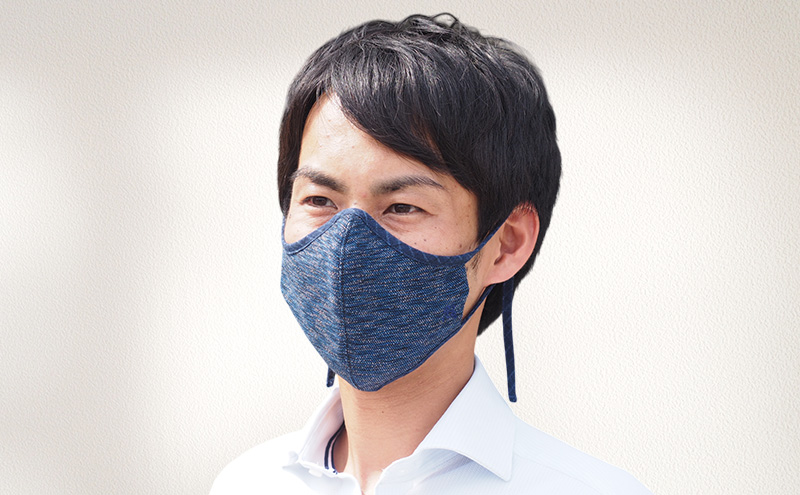 マスク 侍マスク ＜青嵐(あおあらし)＞ 青色系 3枚 セット Mサイズ