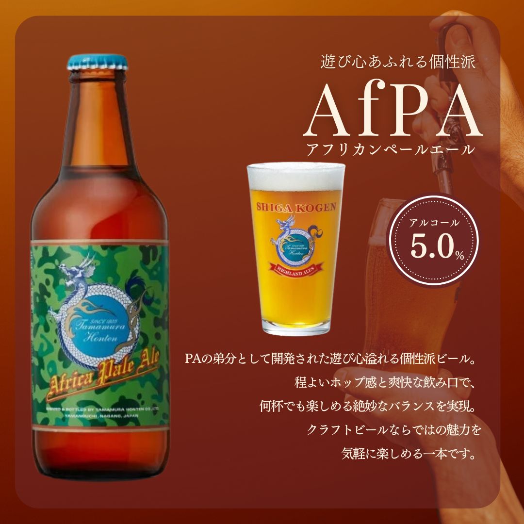 玉村本店 志賀高原ビール6本セット 【 クラフトビール 志賀高原ビール 飲み比べセット ビール 詰め合わせ セット 地ビール 飲み比べ 黒ビール IPA ipa ペールエール ギフト 酒 お酒 アルコール 飲料 志賀高原 長野県 長野 】 