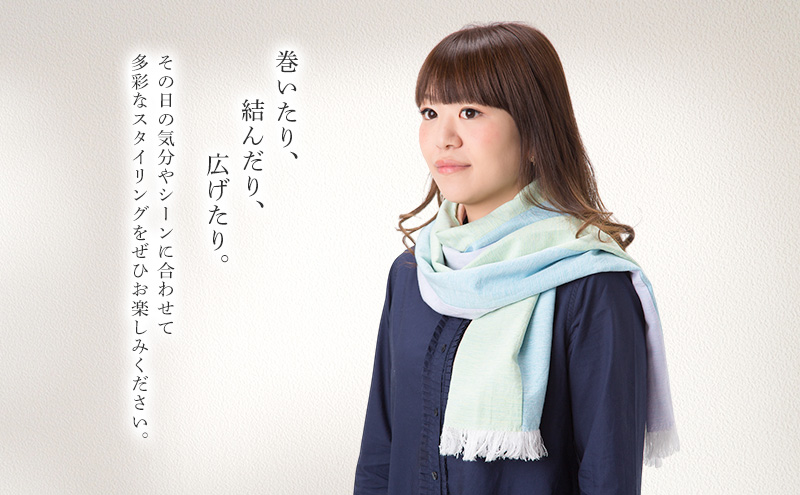 春 ルチューブ マフラー オリジナル生地【KarakuriV】