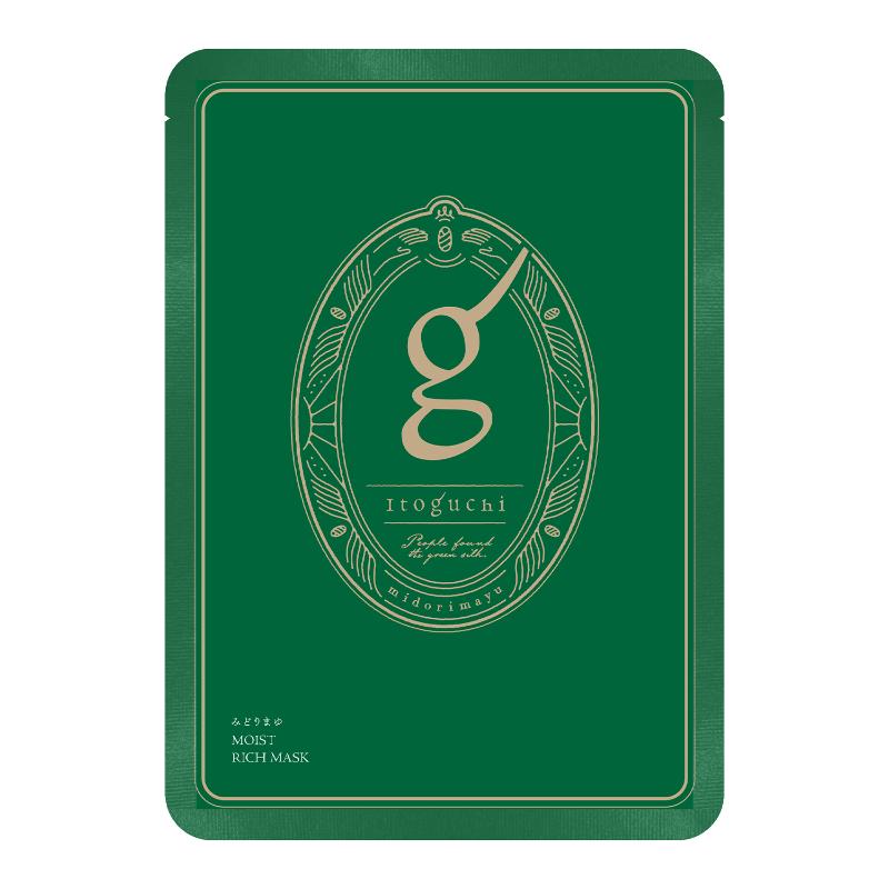 Itoguchi みどりまゆ モイストリッチマスク 1枚入り（シート状美容液マスク） 美容 シートマスク オールインワン エイジングケア