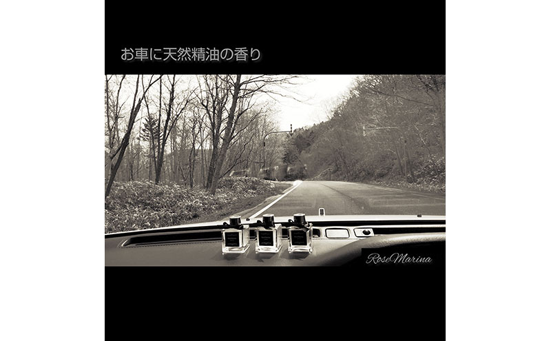 Aromarine アロマの置き型芳香剤 (森の香り)  ライトグリーン 車用 北海道 滝川市