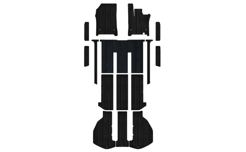 7人乗り 8人乗り 新型 2023 40系 45系 アルファード ヴェルファイア専用フロアマット フロアマット1台分+ラゲッジマット+エントランスマット 選択 (ビス留め / マジックテープ留め)