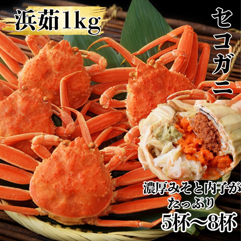 11-181 【年内配送12月15日入金まで】ボイルセコガニ1kg｜ セイコ蟹 ズワイガニメス 子持ち within2025
