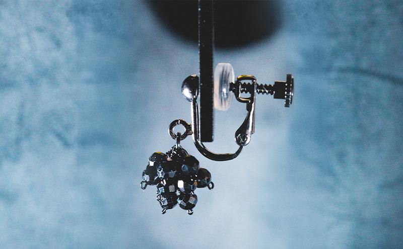 【限定アクセサリー】日進市発ブランド KARAS 耳飾り (天然石) アクセサリー