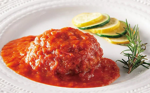 食卓を贅沢に！和牛100％ハンバーグ ～トマトソース～ 15個 牛肉 100％ 温めるだけ 濃厚 さっぱり 簡単 肉汁 ジューシー 旨み ご飯 特製トマトソース パスタ バゲット お歳暮 お中元 F6T-606