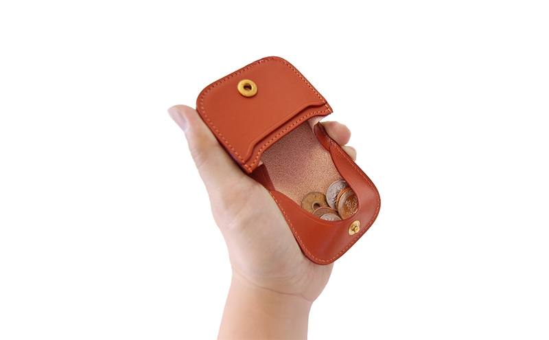 厚口小銭入れ キャメル 財布 さいふ 革 革製品 レザー 牛革 ギフト プレゼント おしゃれ ウォレット シンプル ファッション 北海道 赤平 いたがき