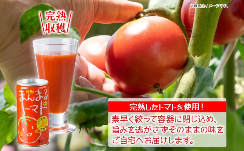 北海道 トマトジュース 月形まんまるトマト 190g×30本 桃太郎 トマト 食塩不使用 食塩無添加 とまと 缶 無塩 ジュース ストレート 野菜ジュース 健康 完熟 ご褒美 プレゼント 送料無料 月形町