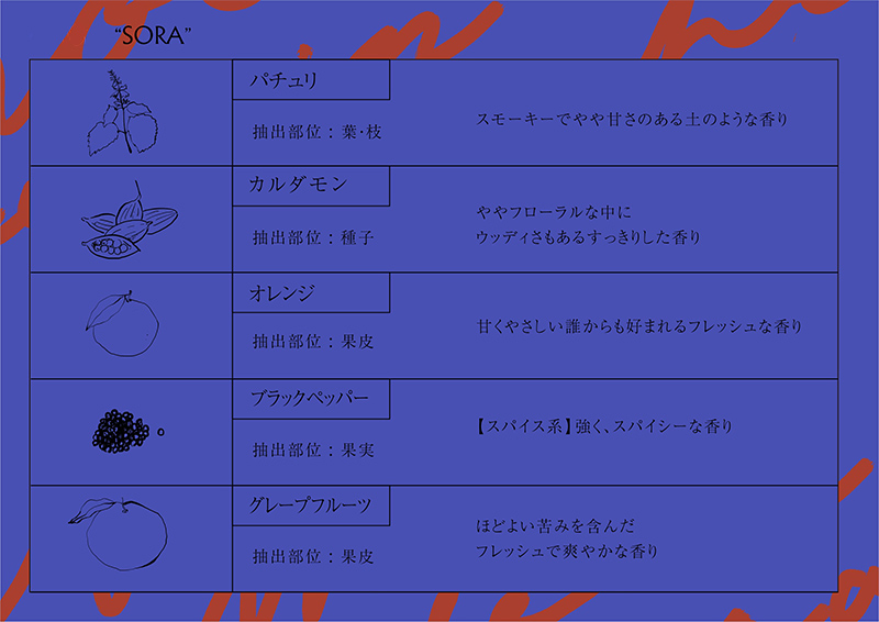 アロマディフューザー SORA 200ml アロマグッズ 生命力サポート 行動力サポート 柑橘 フレッシュ フルーツ精油 スパイス リフレッシュ感