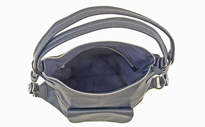 牛革　２WAYリュック　紺