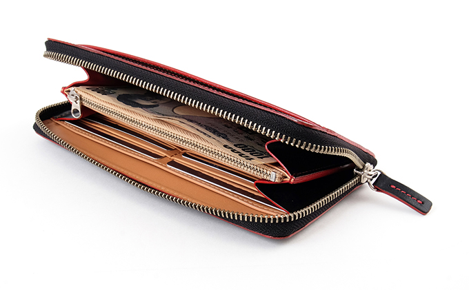 牛革ヴィンセント　束入れ　黒