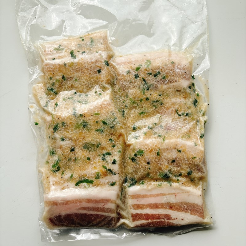 豚バラ 九州産 焼肉 ネギ塩 計約1kg (500g×2P) 肉 豚肉 ※配送不可：離島