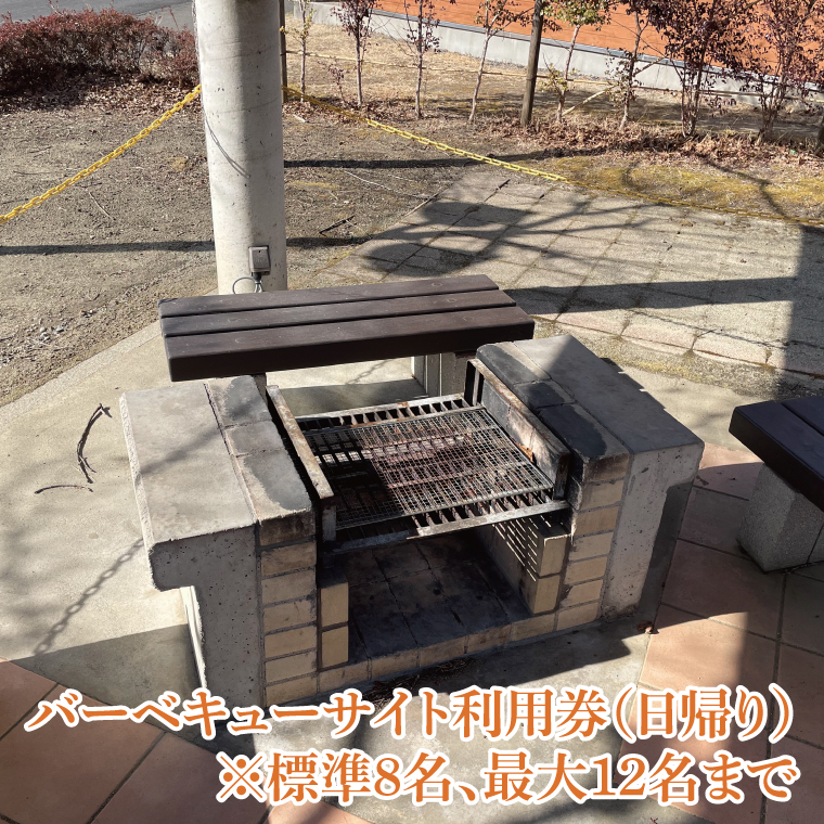日帰りバーベキューサイト利用券(定員：8～12名)【大子広域公園オートキャンプ場 グリンヴィラ】｜アウトドア バーベキュー BBQ キャンプ グリンヴィラ 利用券 自然 日帰り 体験 旅行 茨城県 大子町(BQ004)