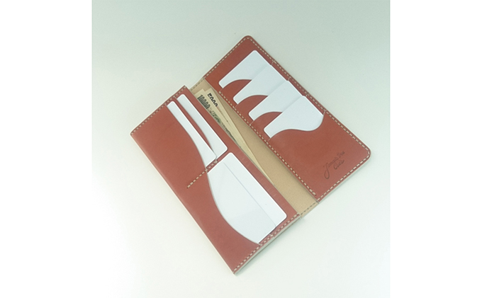 Vague 長財布（ブルゴーニュ）｜北海道 滝川市 長財布 財布 ウォレット 小銭入れ 牛革 革 革製品 革財布