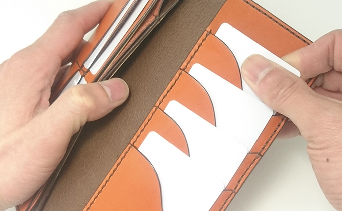 Vague 長財布（ソレイユオレンジ）