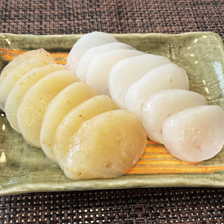 袋田名産 手造りさしみこんにゃくセット【白・しょうが】各3袋 計6袋セット｜コンニャク 蒟蒻 こんにゃく 白こんにゃく 生姜 さしみこんにゃく 刺身 手作り 国産 10000円以下 茨城県 大子町(CP003)