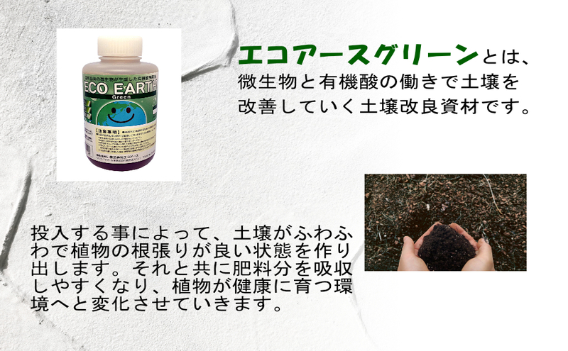 土壌改良剤 エコアースグリーン 500ml入り 1本