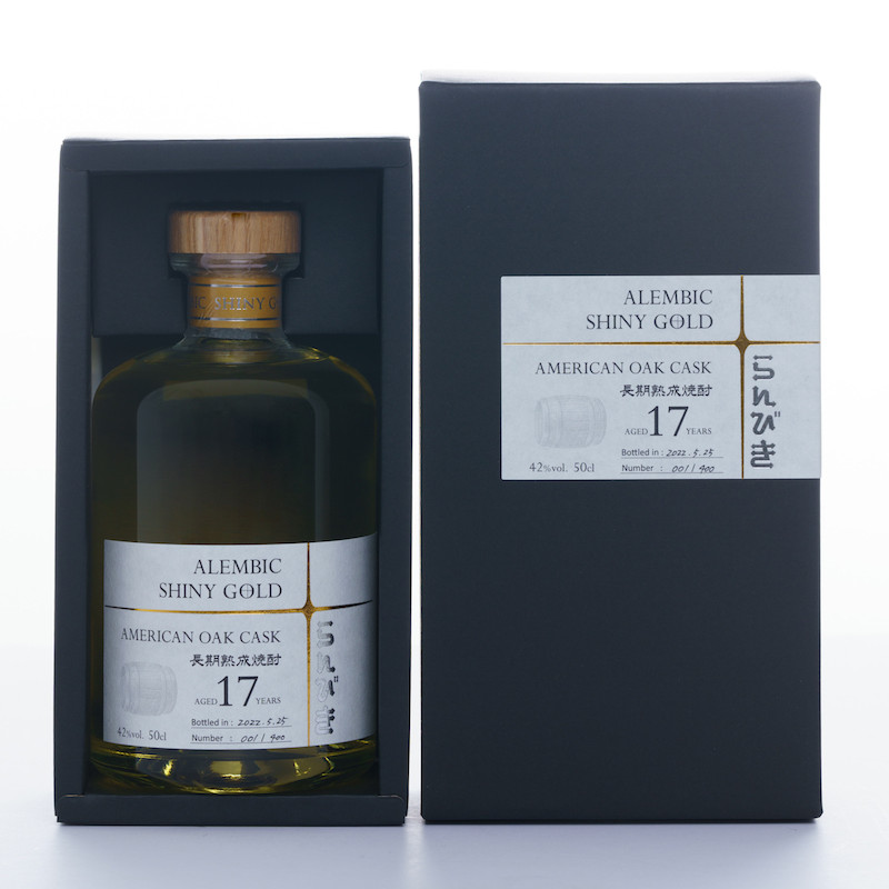 らんびき SHINY GOLD AMERICAN OAK CASK 500ml 焼酎 お酒