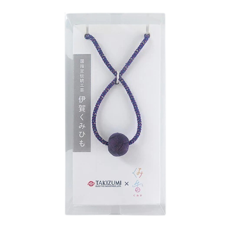 伊賀くみひも 取替用スイッチ引き紐 パープル SH-IGA/PU ペンダント用プル紐 スイッチコード 引き紐 くみ香 TAKIZUMI 瀧住電機工業