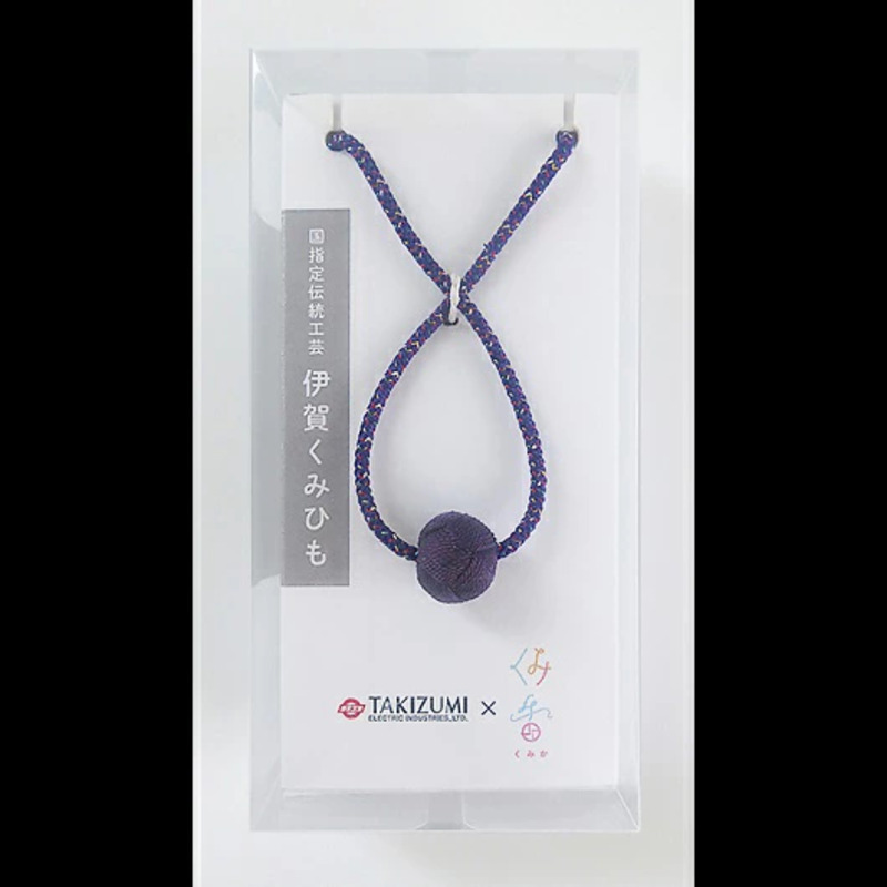 伊賀くみひも 取替用スイッチ引き紐 パープル SH-IGA/PU ペンダント用プル紐 スイッチコード 引き紐 くみ香 TAKIZUMI 瀧住電機工業