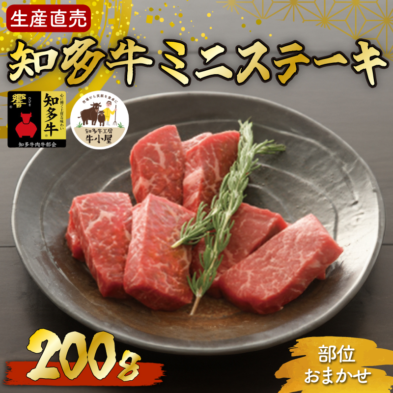 [生産直売]知多牛 響 ミニステーキ 200g (冷凍)柔らか 一番人気