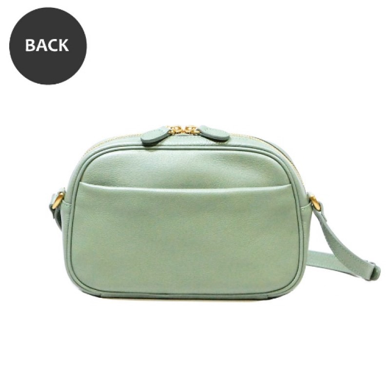 オリーブレザー ミニマムショルダー【A-LOOK】