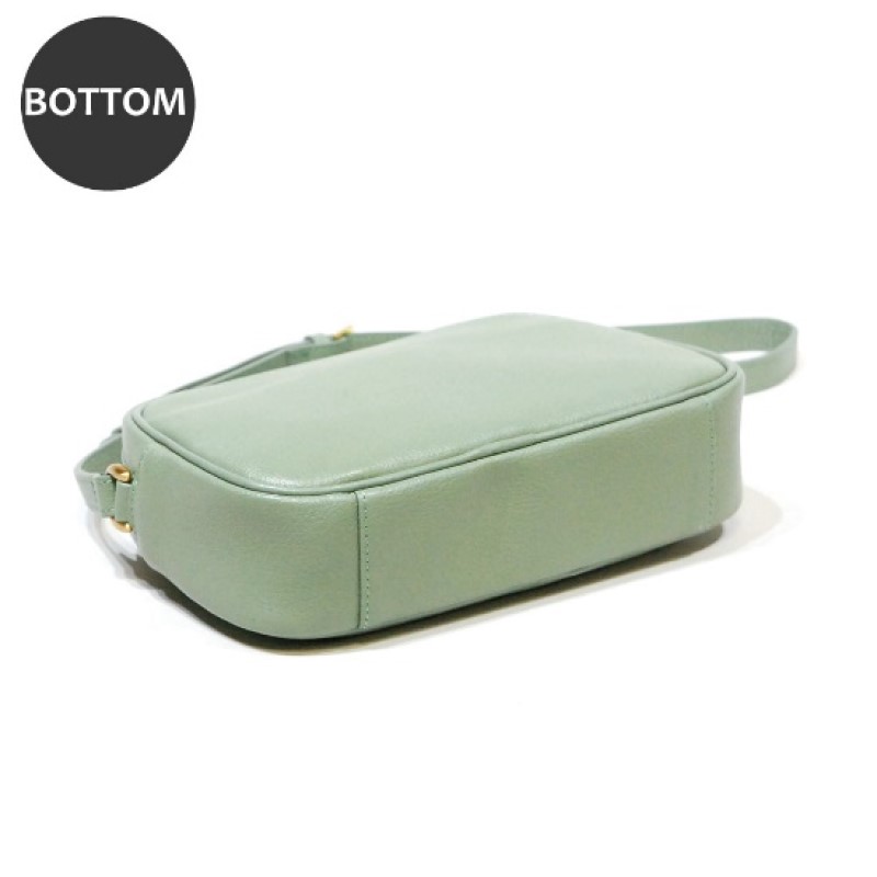 オリーブレザー ミニマムショルダー【A-LOOK】