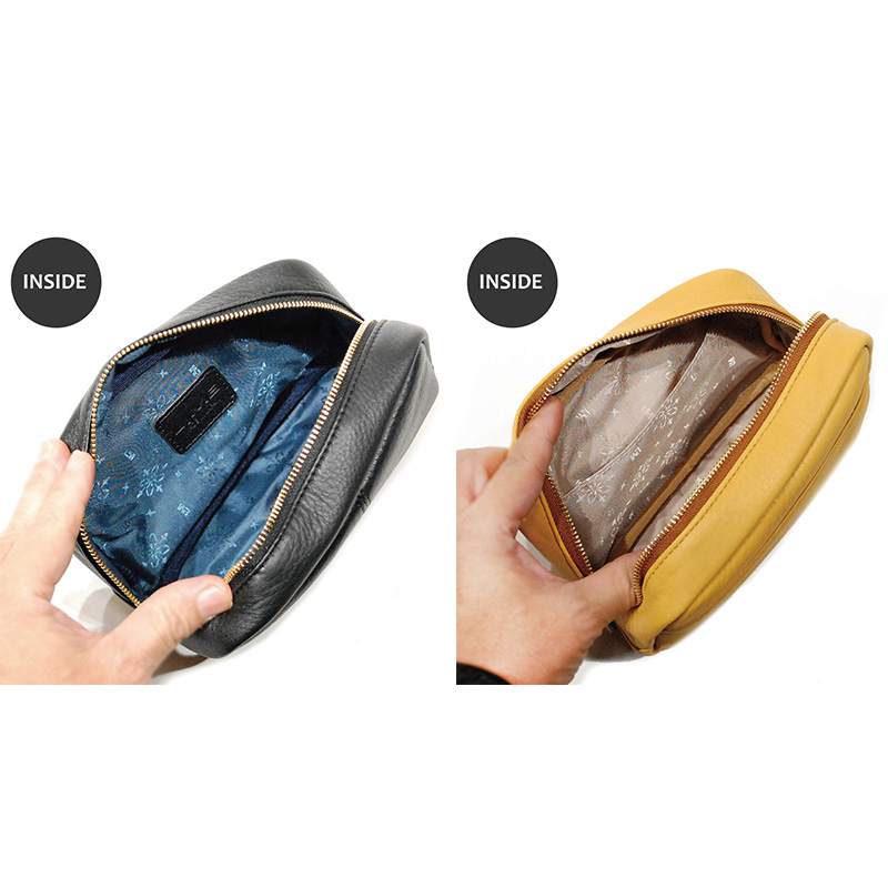 シルキー レザーポーチ 【LIME】