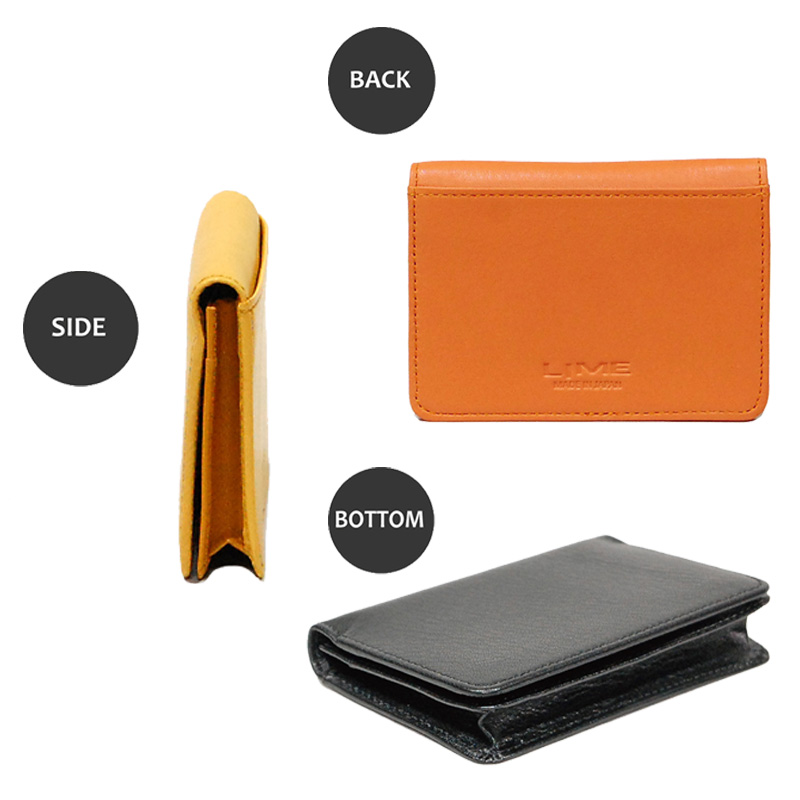 シルキーレザー 名刺入れ 【LIME】