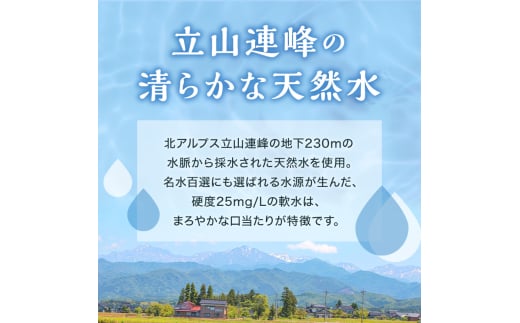 北アルプス立山連峰 5年保存水 2L×6本 2リットル 名水 ミネラルウォーター 防災 備蓄 災害対策 国産 飲料 F6T-732