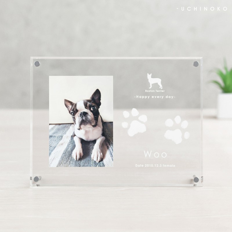 うちの子記念日 フォトフレームよこ/P-UA10Y
