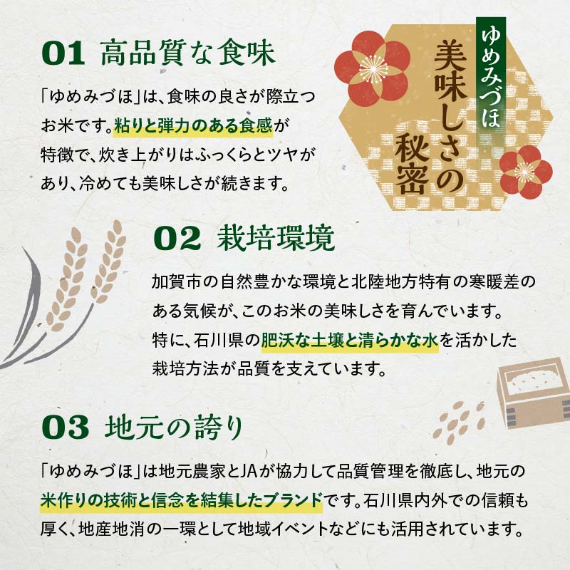 復興応援米 令和6年産 ゆめみづほ 精米 5kg ギフト 贈り物 グルメ 食品 復興 震災 コロナ 能登半島地震復興支援 北陸新幹線 F6P-2459