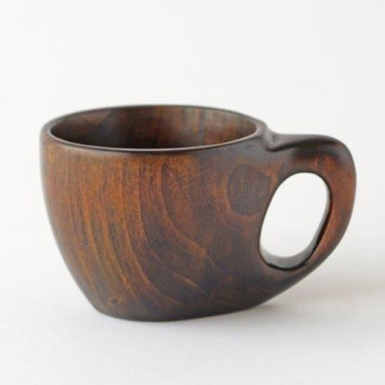 ヒノキの漆コーヒーカップ 1個｜茨城県産 大子町 大子漆 ひのき 木 コーヒーカップ ヒノキ 漆 木材 1個(BH010)