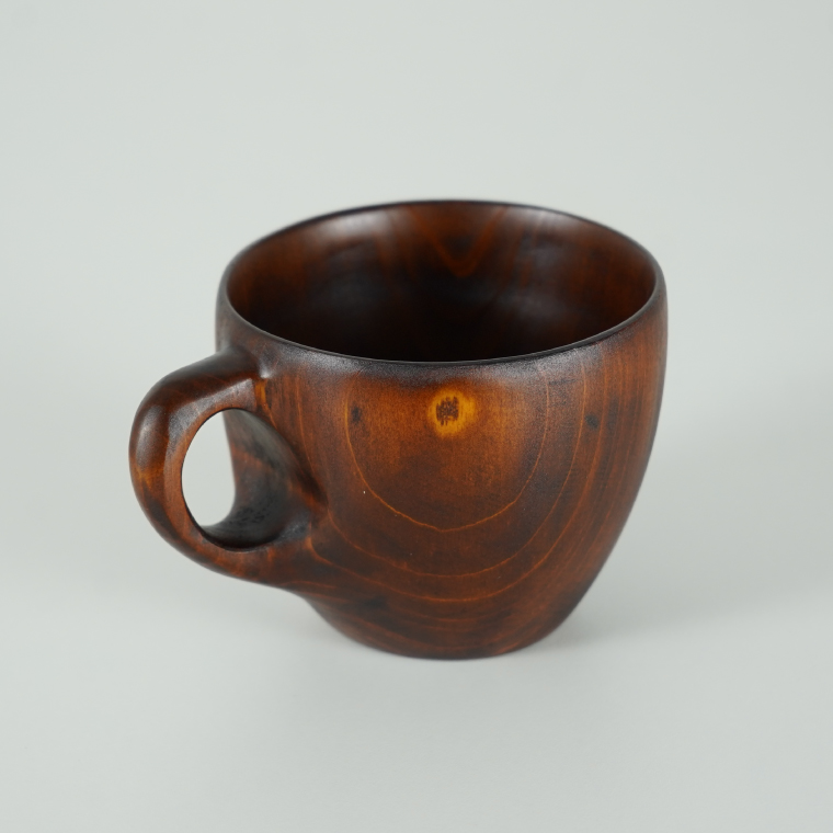 ヒノキの漆コーヒーカップ 1個｜茨城県産 大子町 大子漆 ひのき 木 コーヒーカップ ヒノキ 漆 木材 1個(BH010)