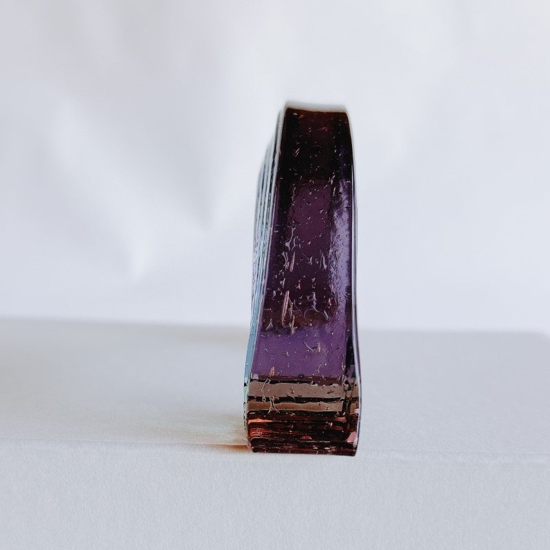 ガラス 虹のオブジェ 《ガラス製・ティント・L》 インテリア