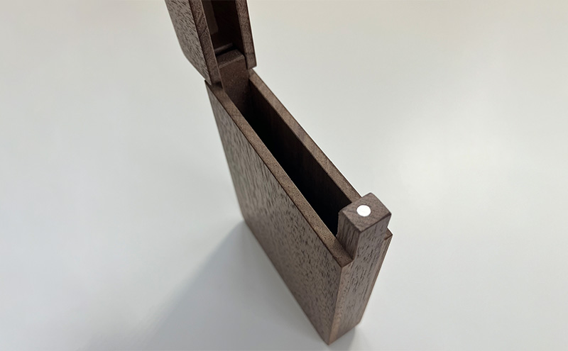 木製　名刺入れ（W）木製 ウォールナット プレゼント 贈り物