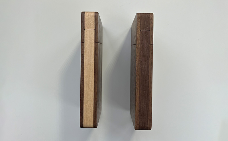 木製　名刺入れ（W・M） 木製 ウォールナット材 北海道産 メジロカバ材 プレゼント 贈り物