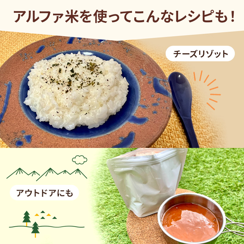 熊本県錦町のふるさと納税 熊本県錦町産森のくまさん使用！ 白米 100g 20袋セット もちもち食感　甘みしっかり アルファ米 保存食 非常食 長期保存 アルファ化米