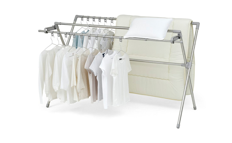 ふとん干し ダブルバー付き CSPX-230S グレー 洗濯用品 ランドリー ラック 物干し アイリスオーヤマ 